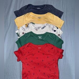 Carter’s Baby Boy 5-Pack Short-Sleeve Cotton Bodysuits
18 Months